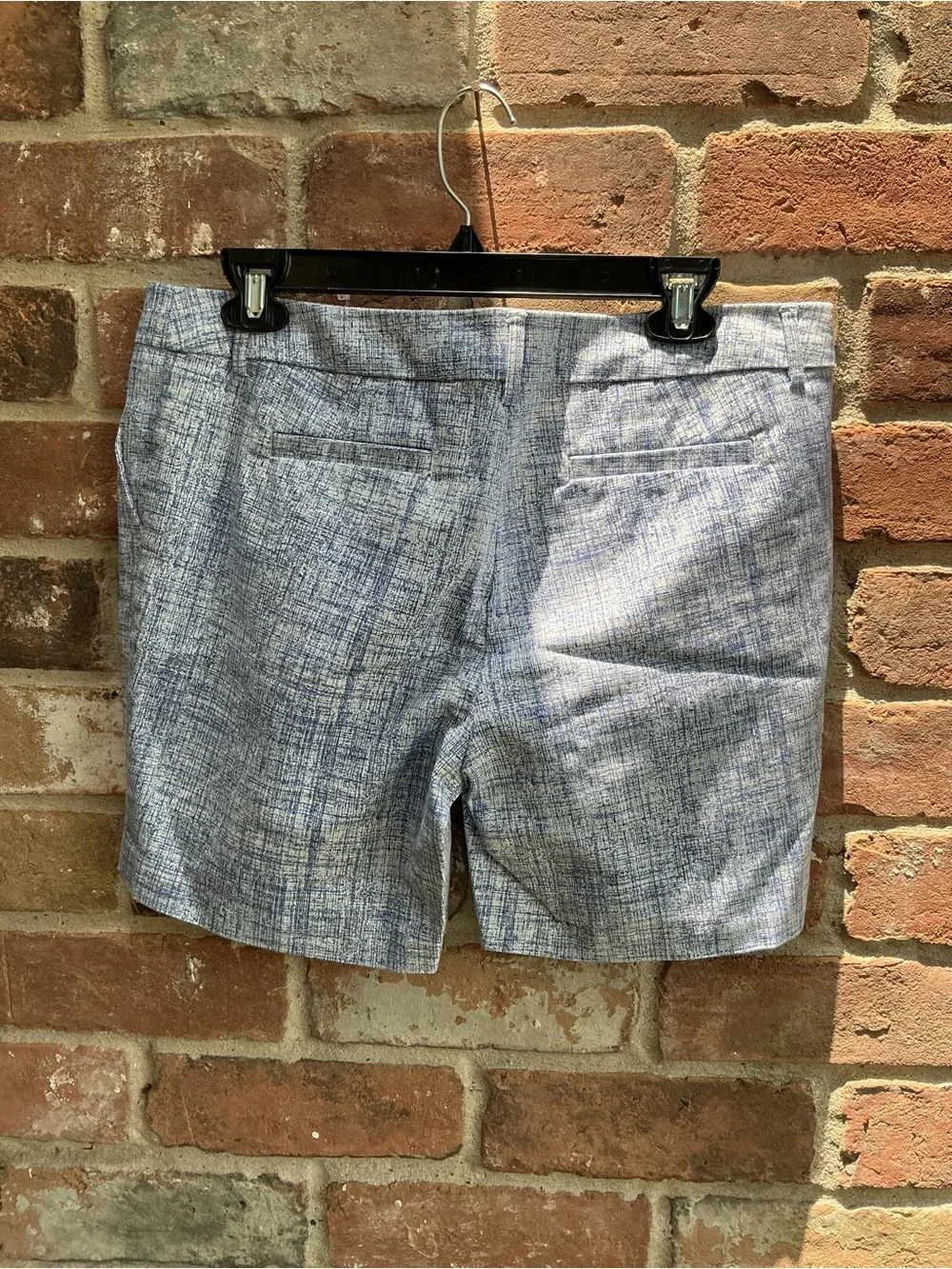 Katherine Barclay Blue Textured Dress Shorts size 10